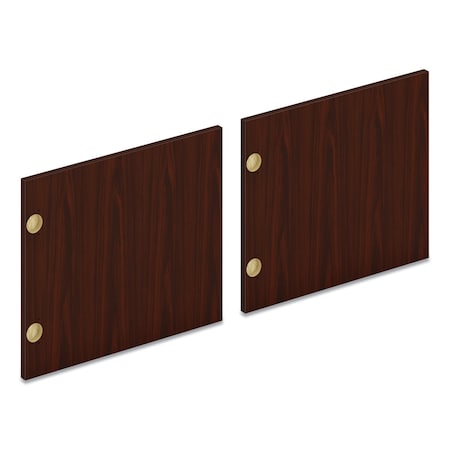 Mod Laminate Doors For 72W Mod Desk Hutch, 17.87 X 14.83, Traditional Mahogany, PK2, 2PK